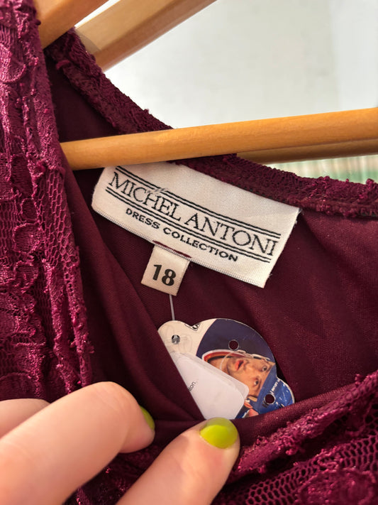 size 50 navy with bejewelled Juna Rose dress