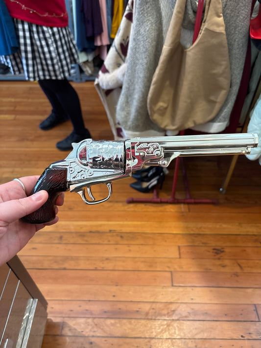Vintage glass colt revolver