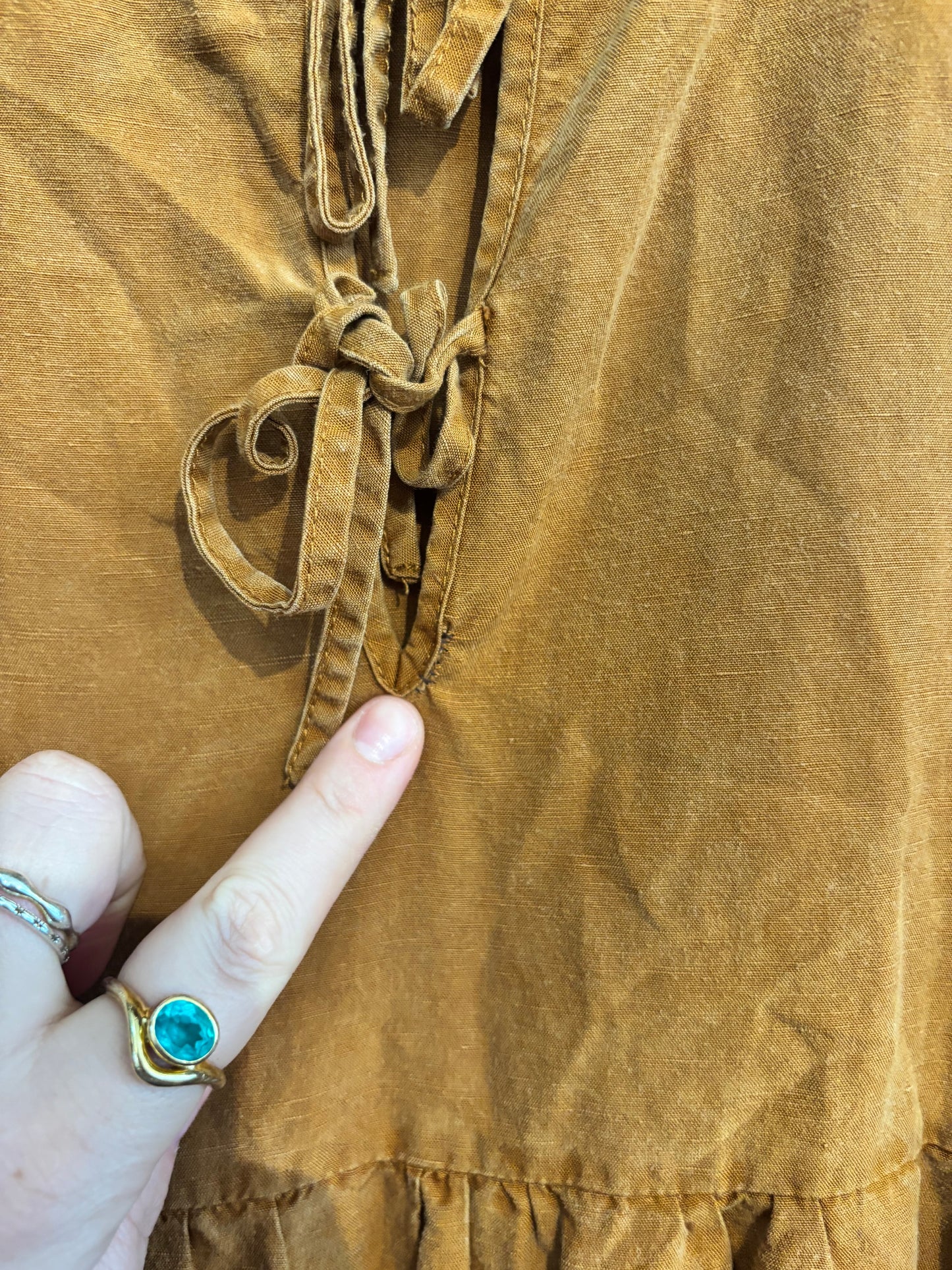 MENDED AS IS size XL light brown tencel Tradlands dress