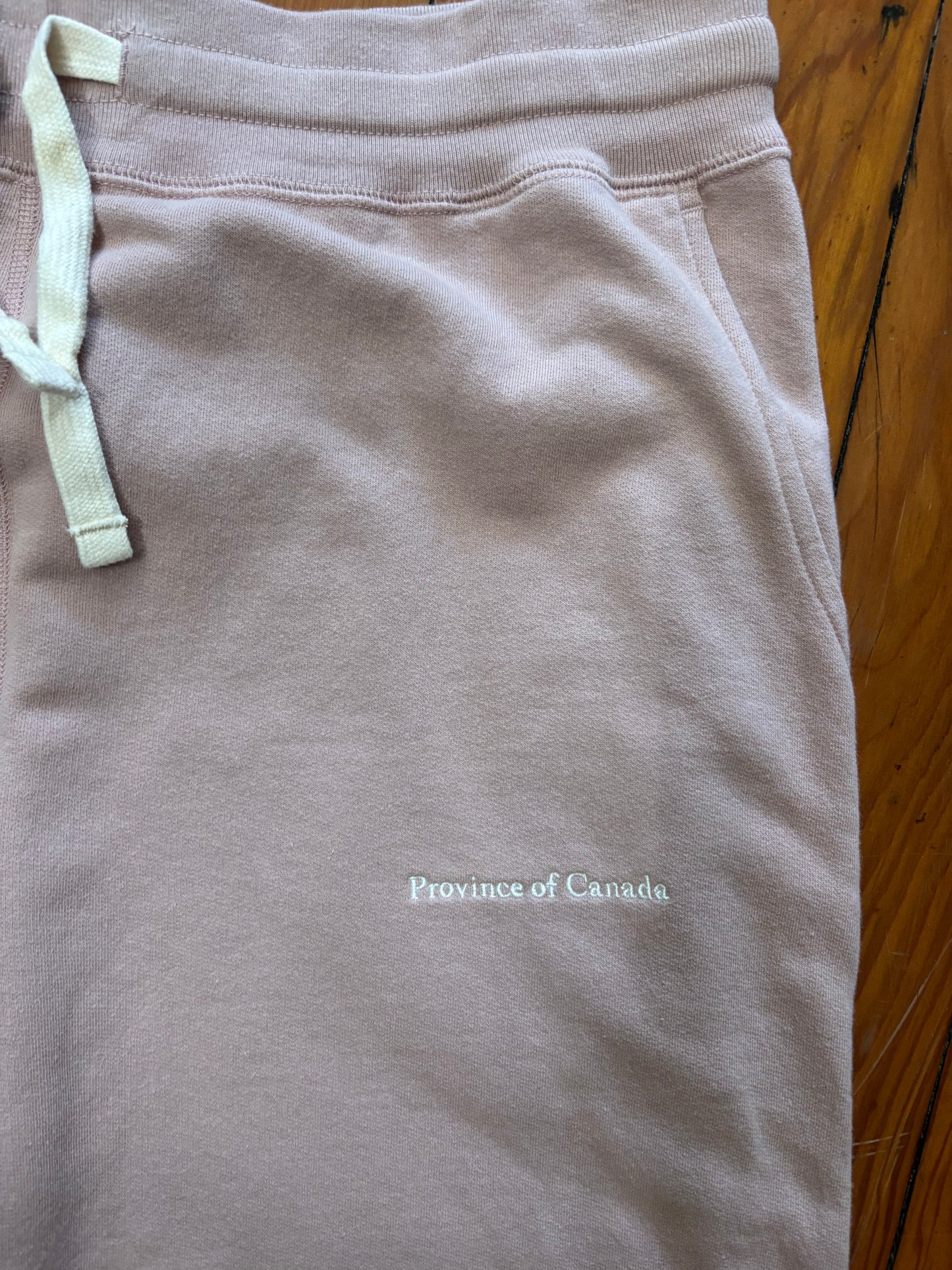 size XL light pink Province of Canada Joe sweats