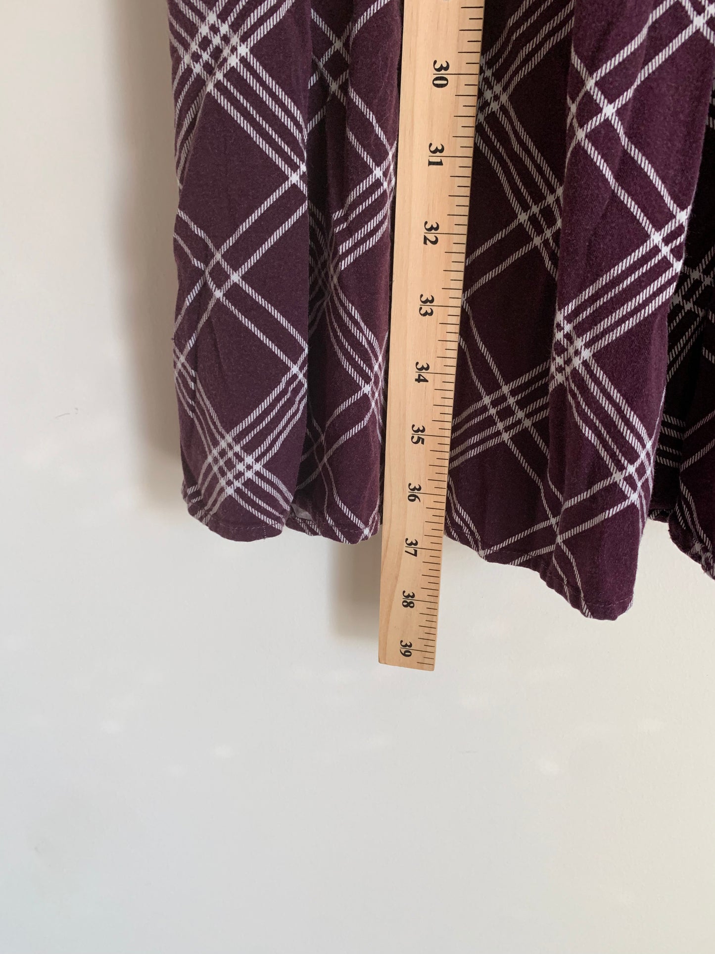 Size 3X Burgundy Plaid Torrid Dress