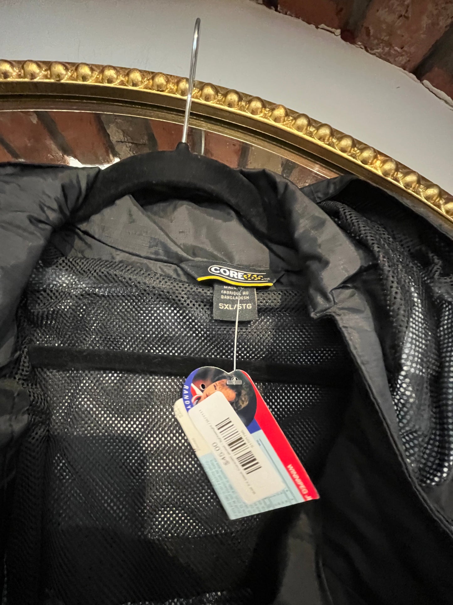 size 5X black Core365 jacket - lightweight