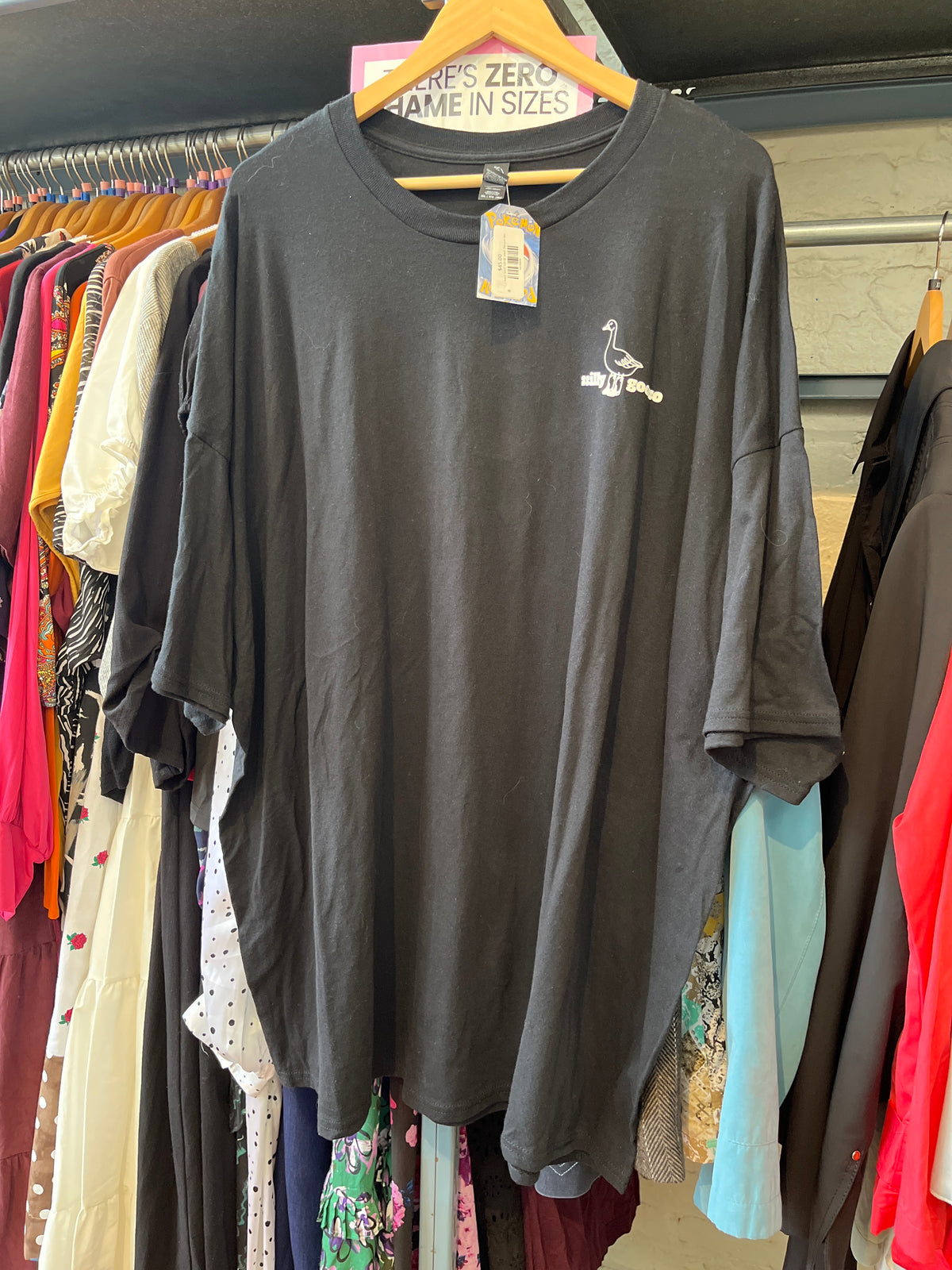 size 5XL black SILLY GOOSE Steph Designs tee