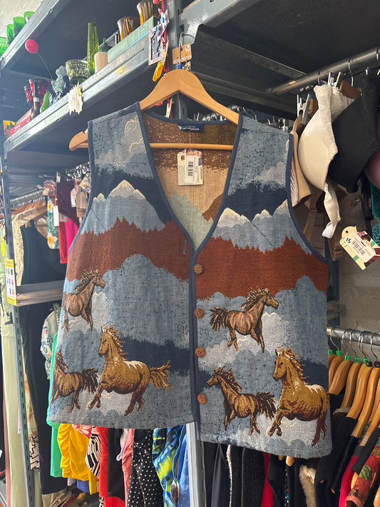 size 18 horse upholstery vintage penningtons vest