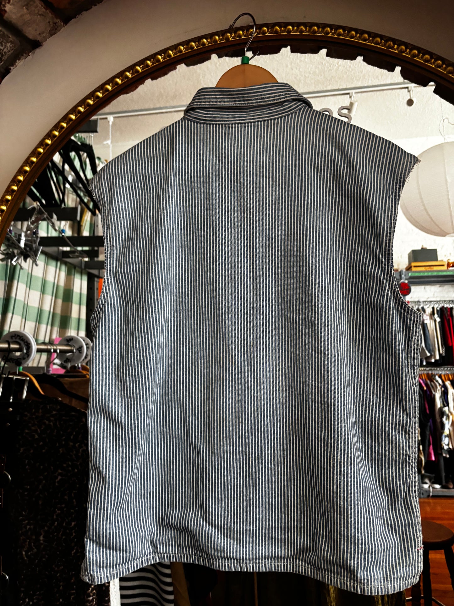 size XL denim stripe - Gap Blue Jeans VINTAGE Gap vest - pull over