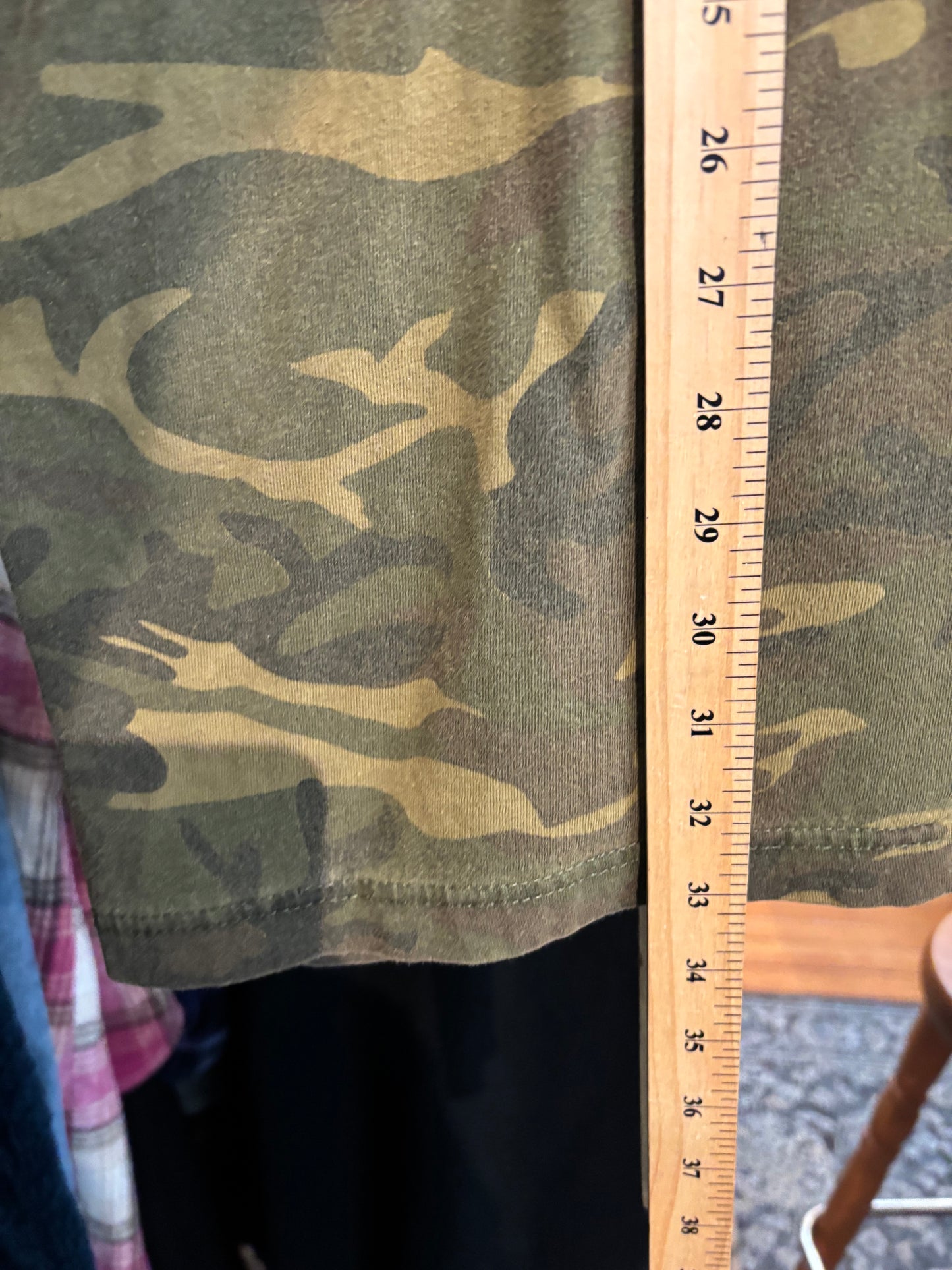 size 5X green camo VINTAGE Big EASY tee shirt