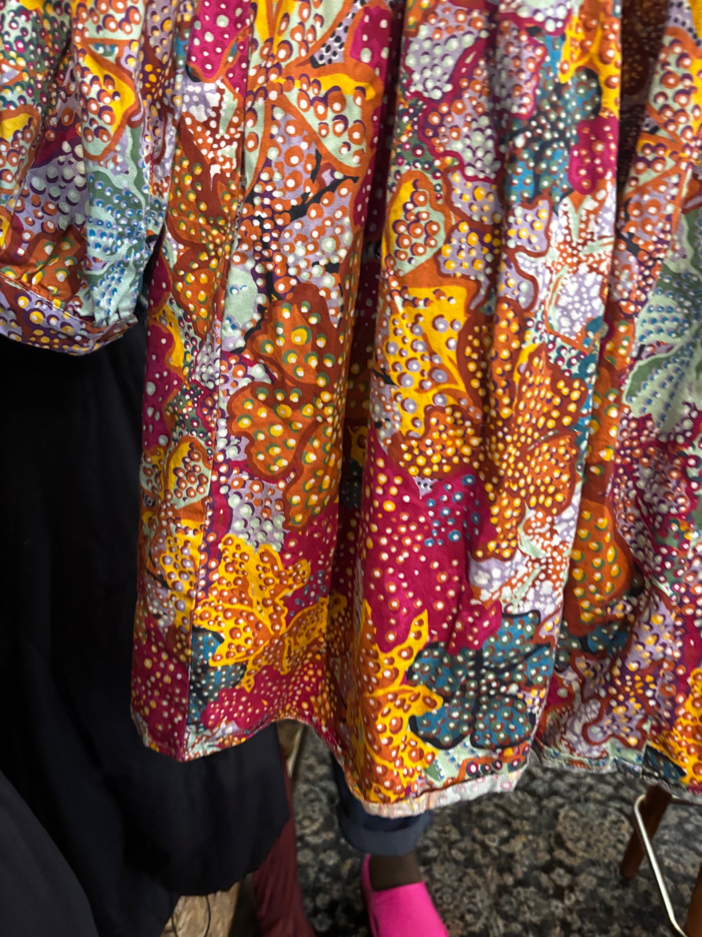 Size 1X psychadelic floral Kika Vargas Target collab dress