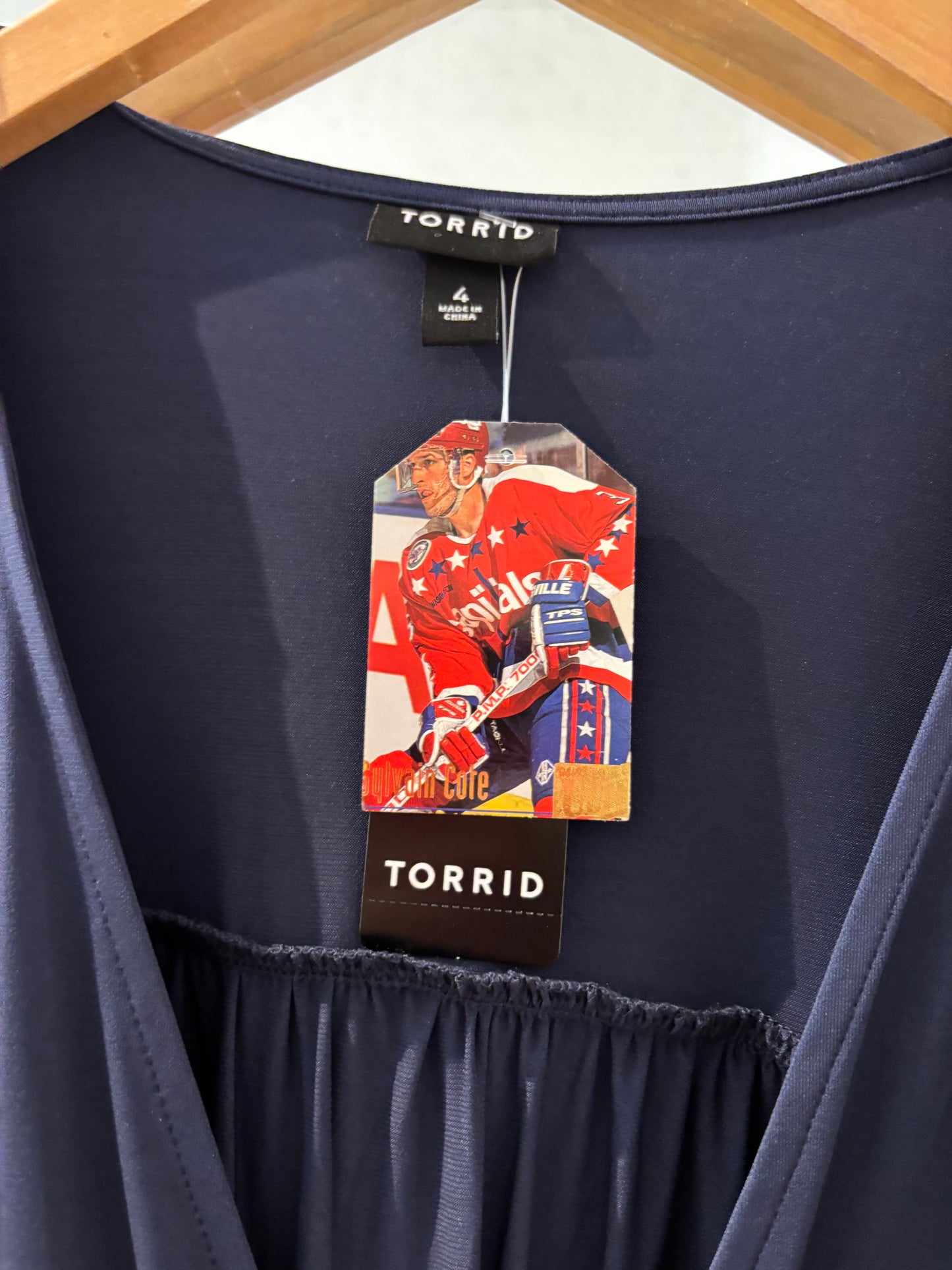 size 4X NWT navy Torrid dress - knee