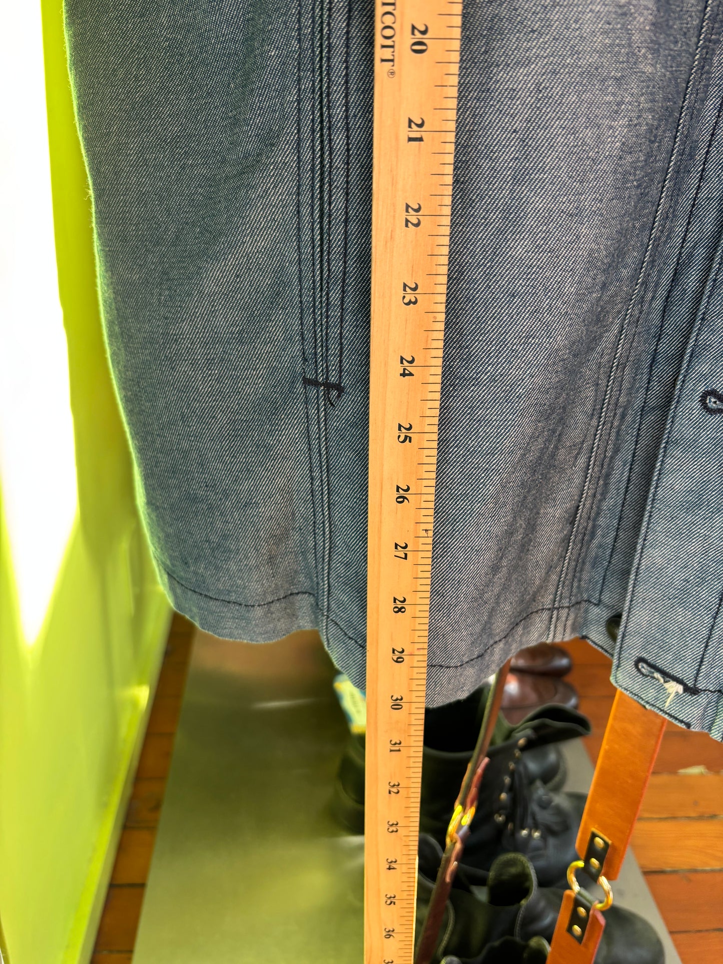 size XXXL denim VINTAGE Marithe Francois Girbaud vest - button up