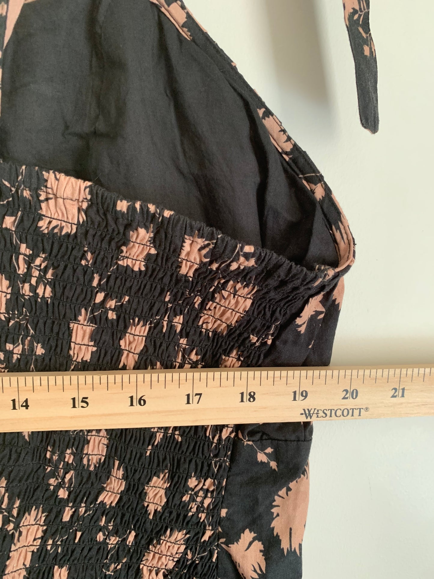 Size 2X Anthropologie Black floral-top (NWT!)