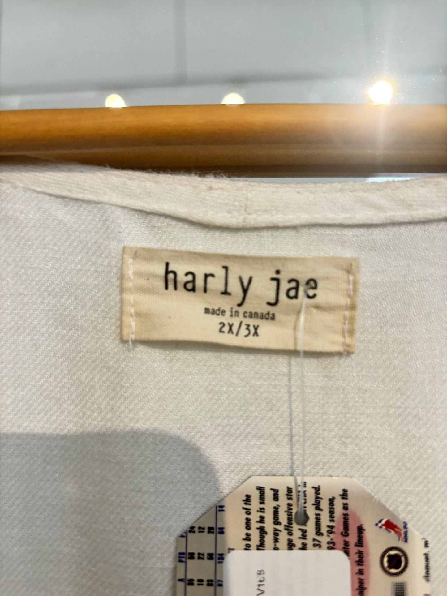 size 2X/3X white linen Harly Jae paysanne mini dress