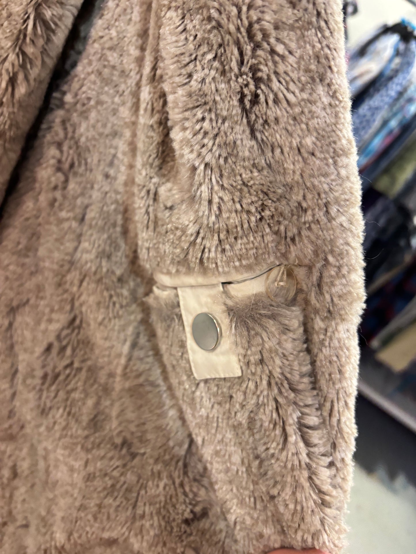 size 3 cream faux fur lined Mcverdi jacket - parket