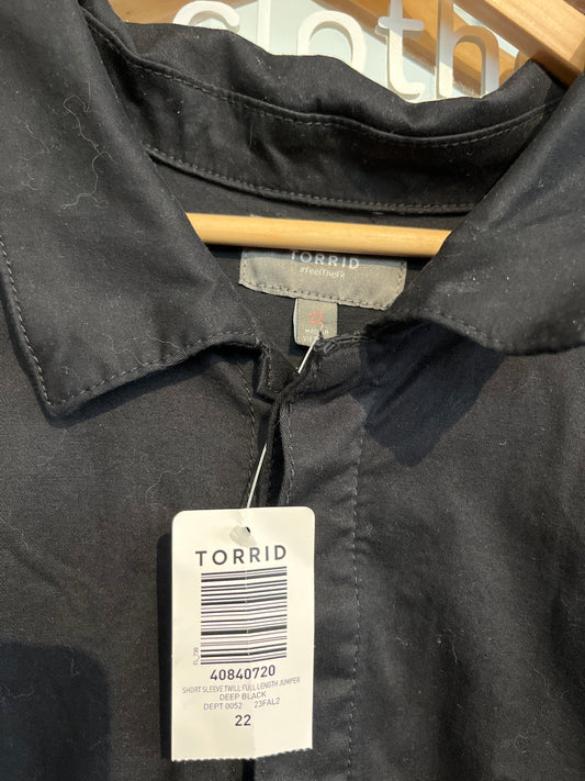 NWT Size 22 Torrid Black jumpsuit