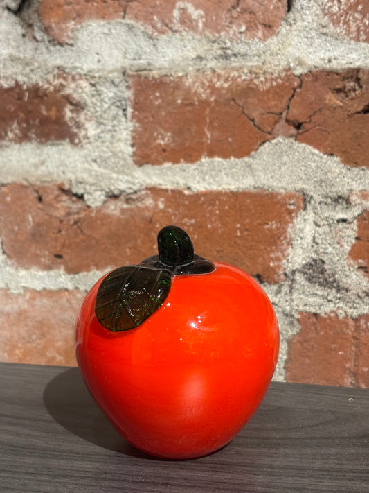 Vintage glass apple