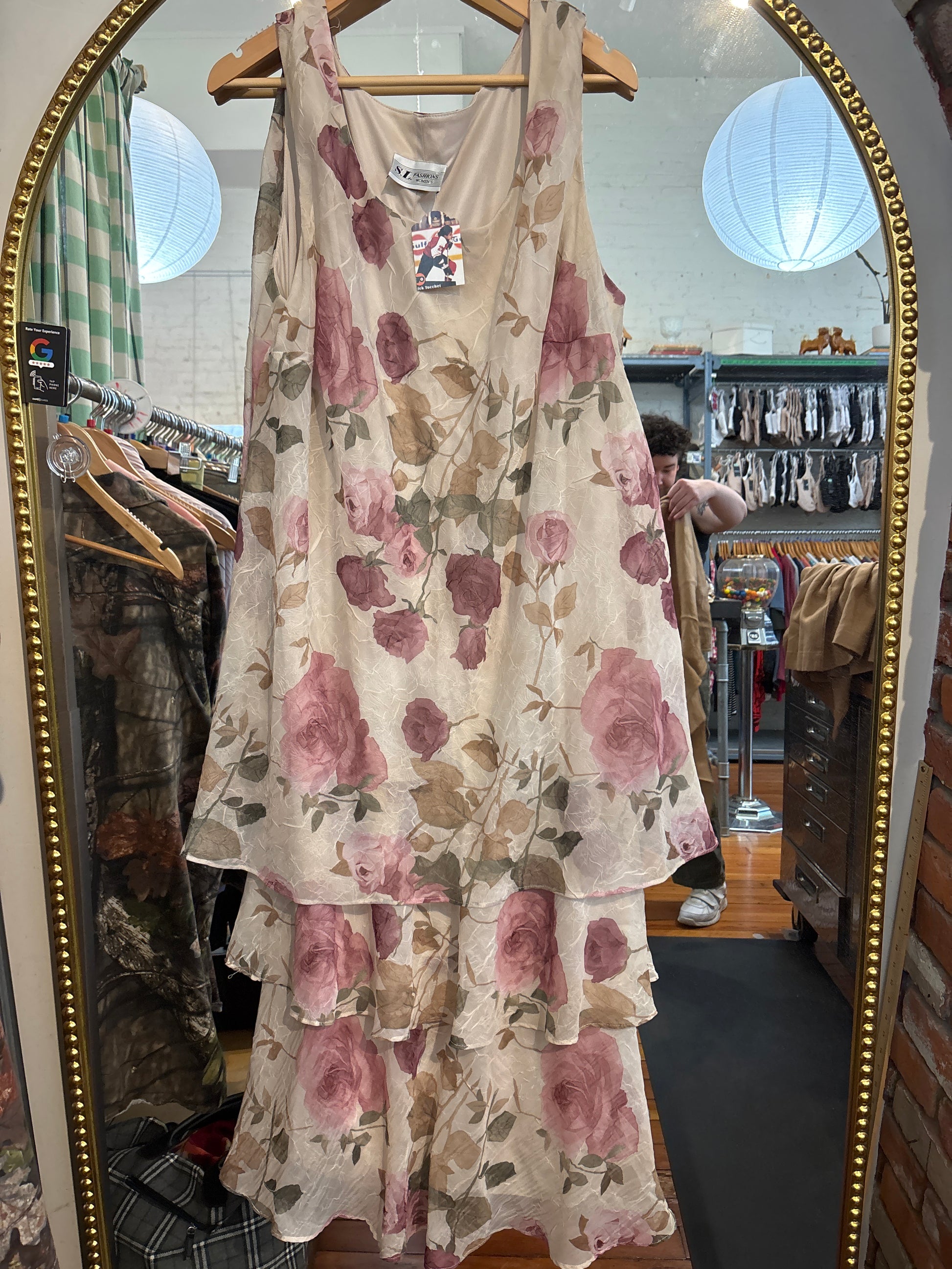 Size 3X vintage SL fashions rose dress Fat Sisters Size 3X vintage SL fashions rose dress Fat Sisters
