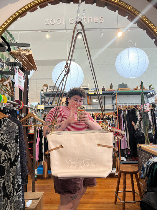 cross-body cream LIKE NEW Coach purse