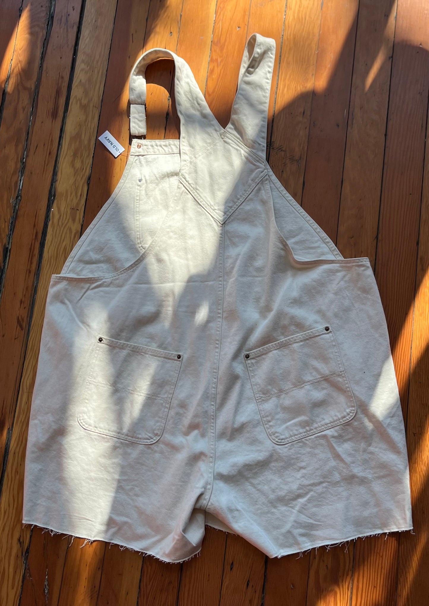 Size 4X Cream Old Navy Overalls