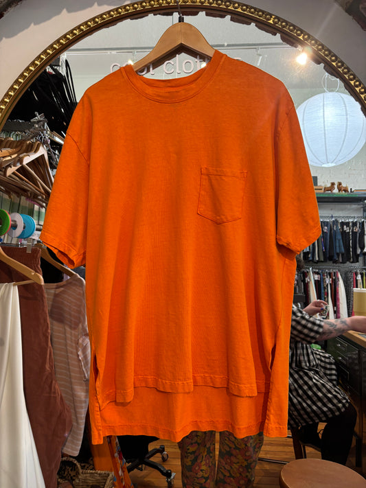 size 1 orange Jungmaven tee - boxy