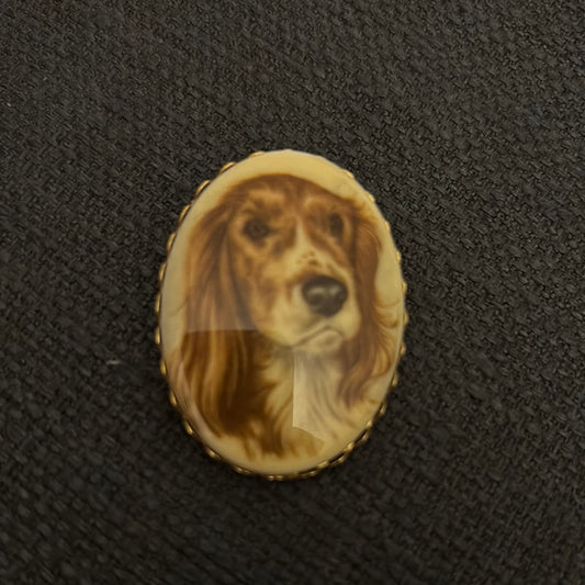 Vintage cocker spaniel broach