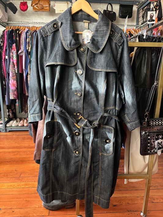 vintage size 26/28 Venezia denim trench