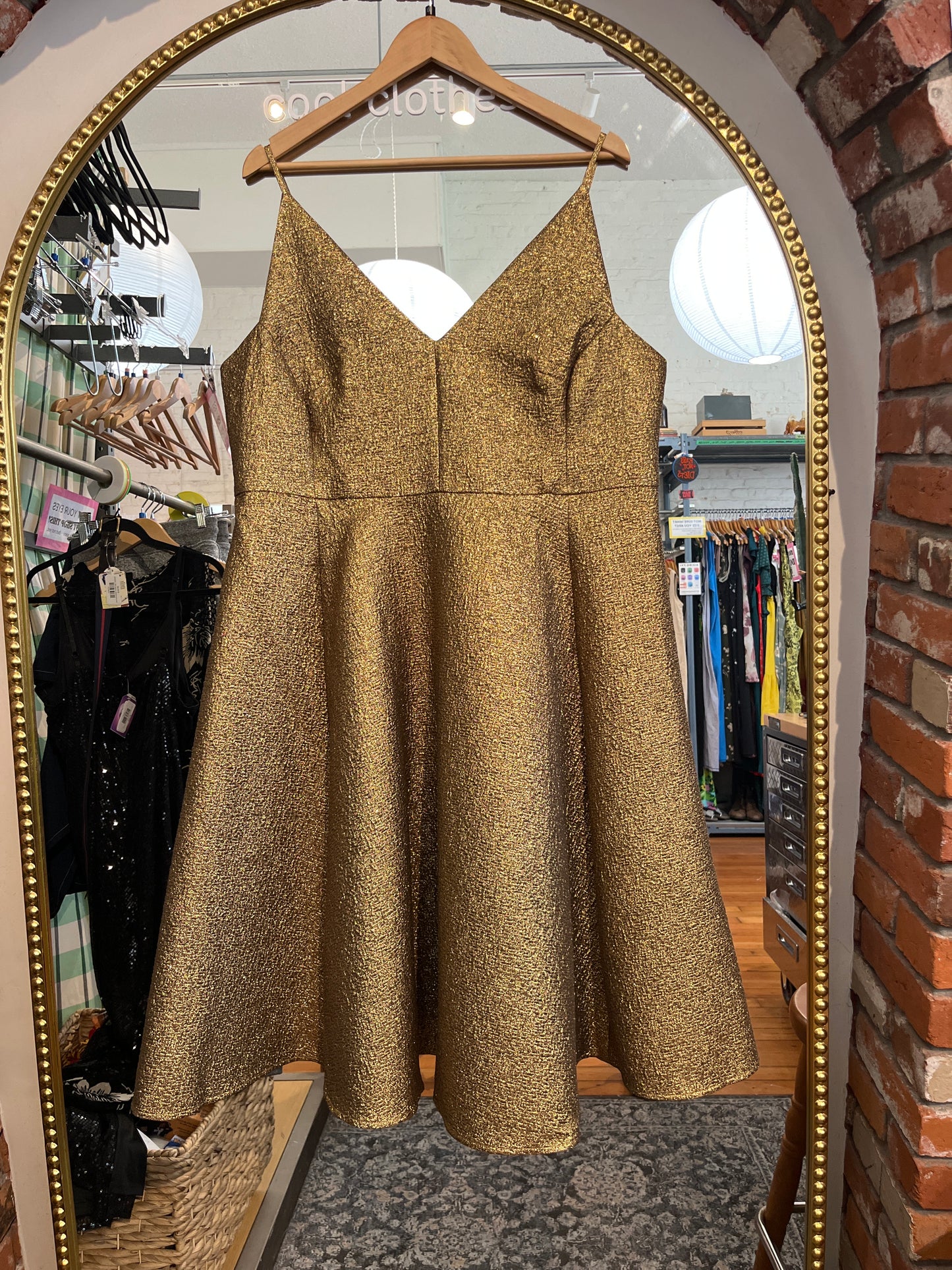 size XL golden H&M dress - fancy