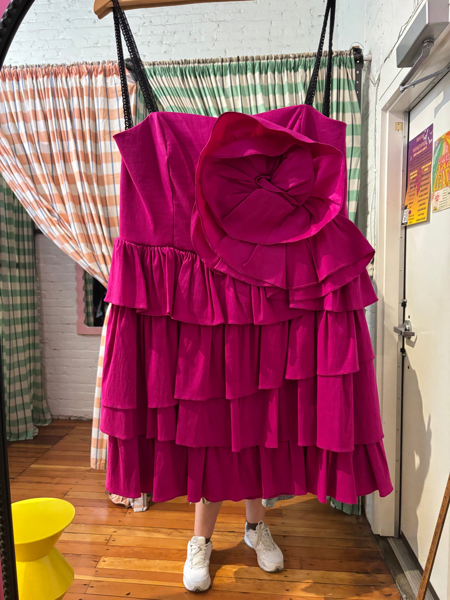 size 18 fuschia  vintage Jolie dress - cocktail