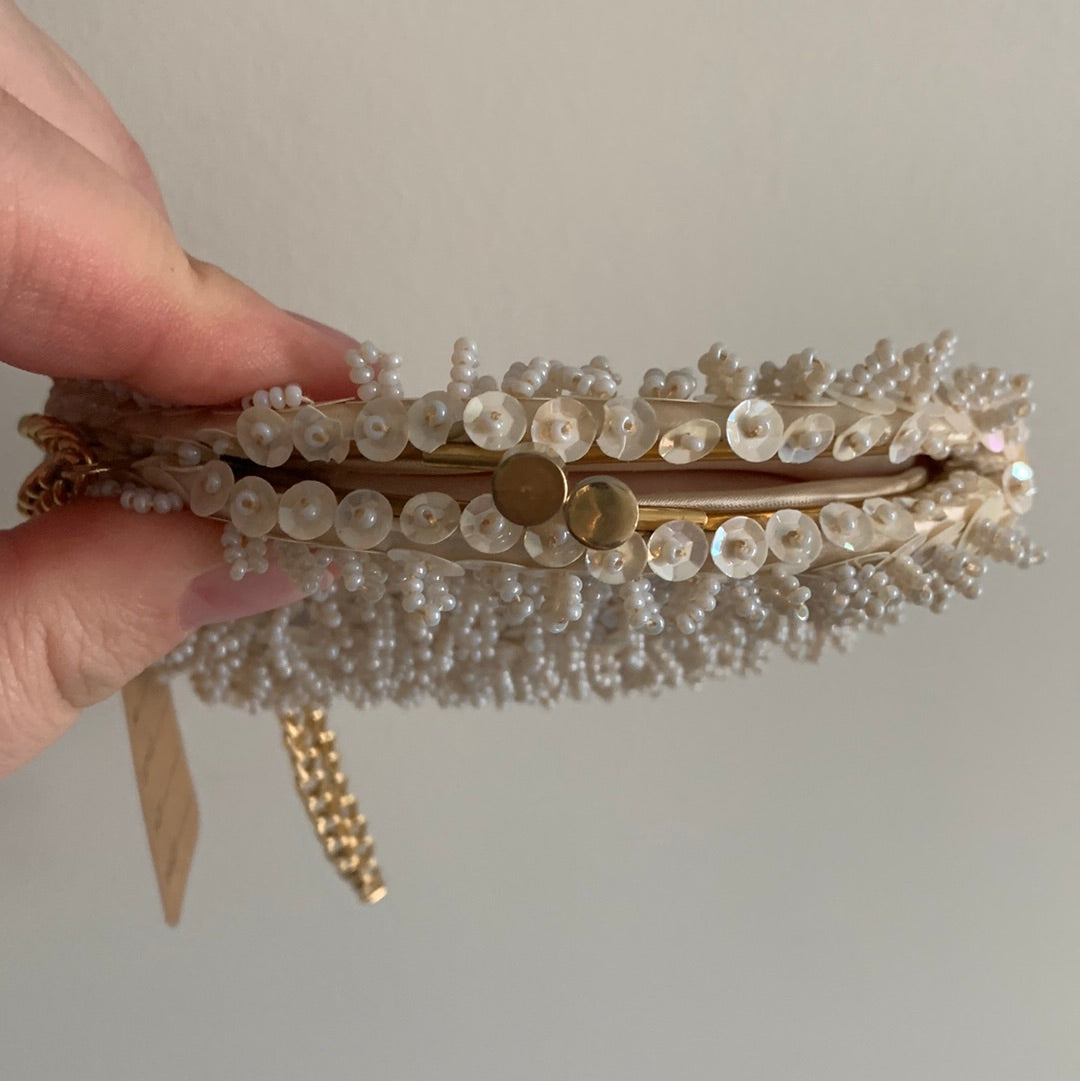 Vintage tiny beaded clutch purse