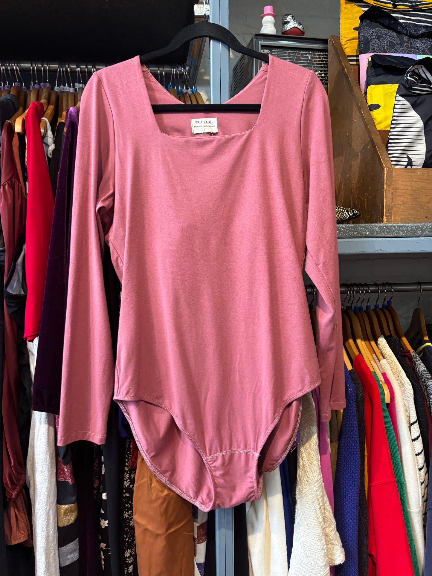 Size XL Dusty Rose Free Label Bodysuit