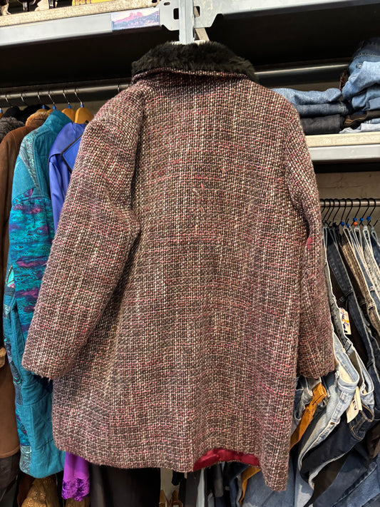size 22 black red tweed Vintage Penningtons jacket