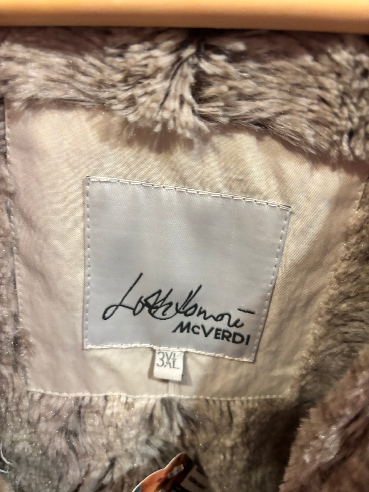 size 3 cream faux fur lined Mcverdi jacket - parket