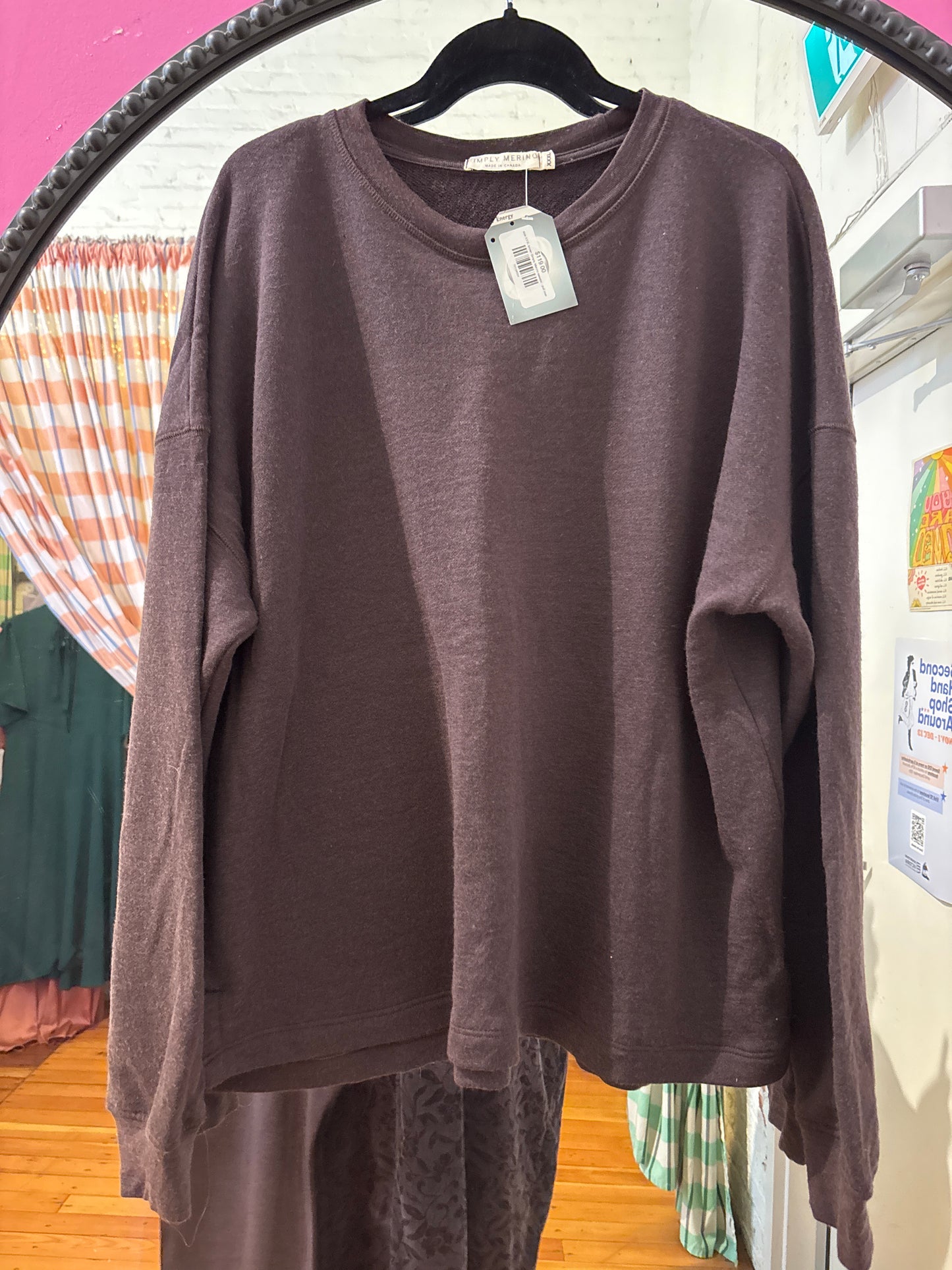 size XXXL brown Simply Merino sweater - pull over