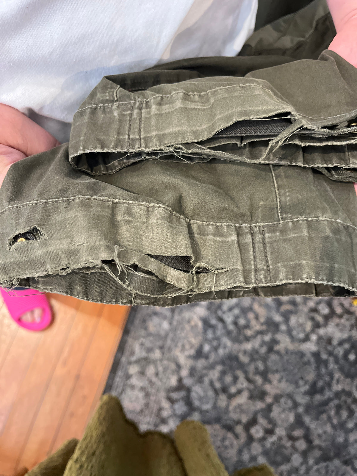 AS IS size 38-39 green green cotton Fjall Raven pants