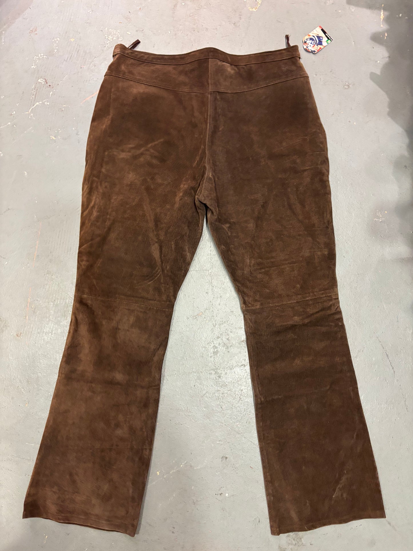 brown suede - genuine vintage Freemans pants