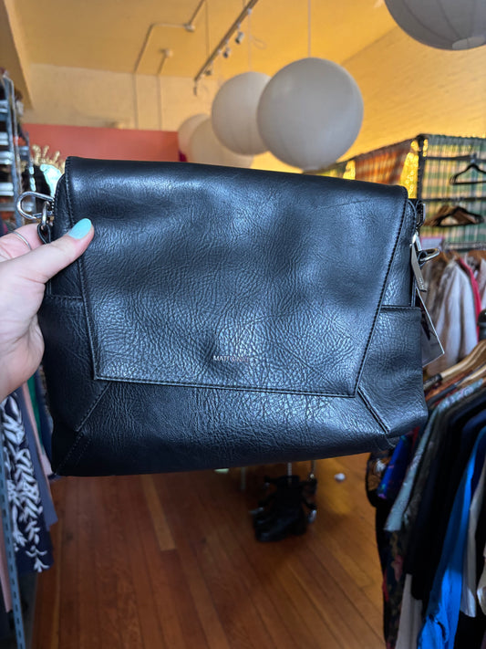 mid black Mat and Nat purse - cross body clutch