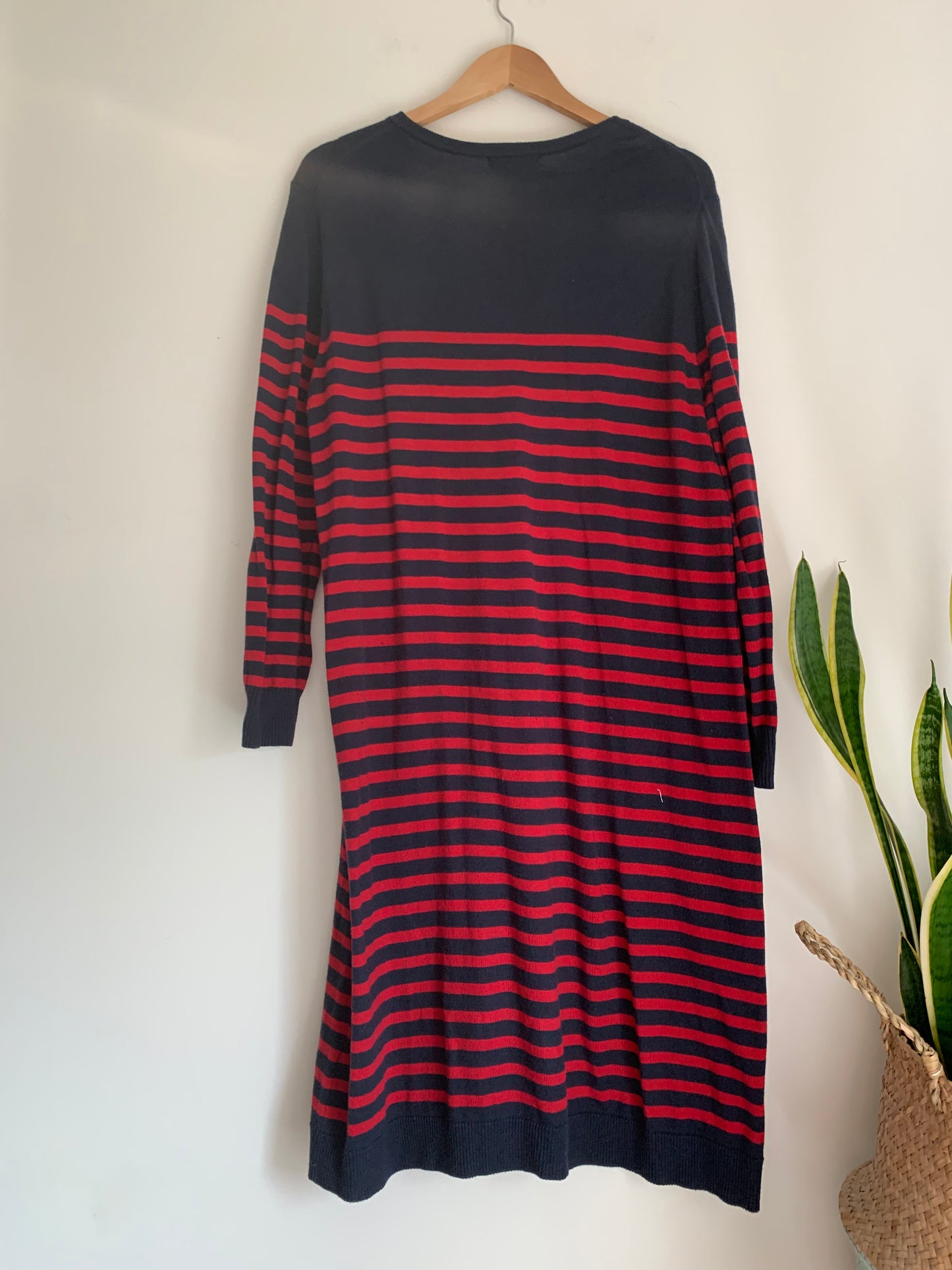 Size XL Red-Navy Stripe Joe Fresh Dress