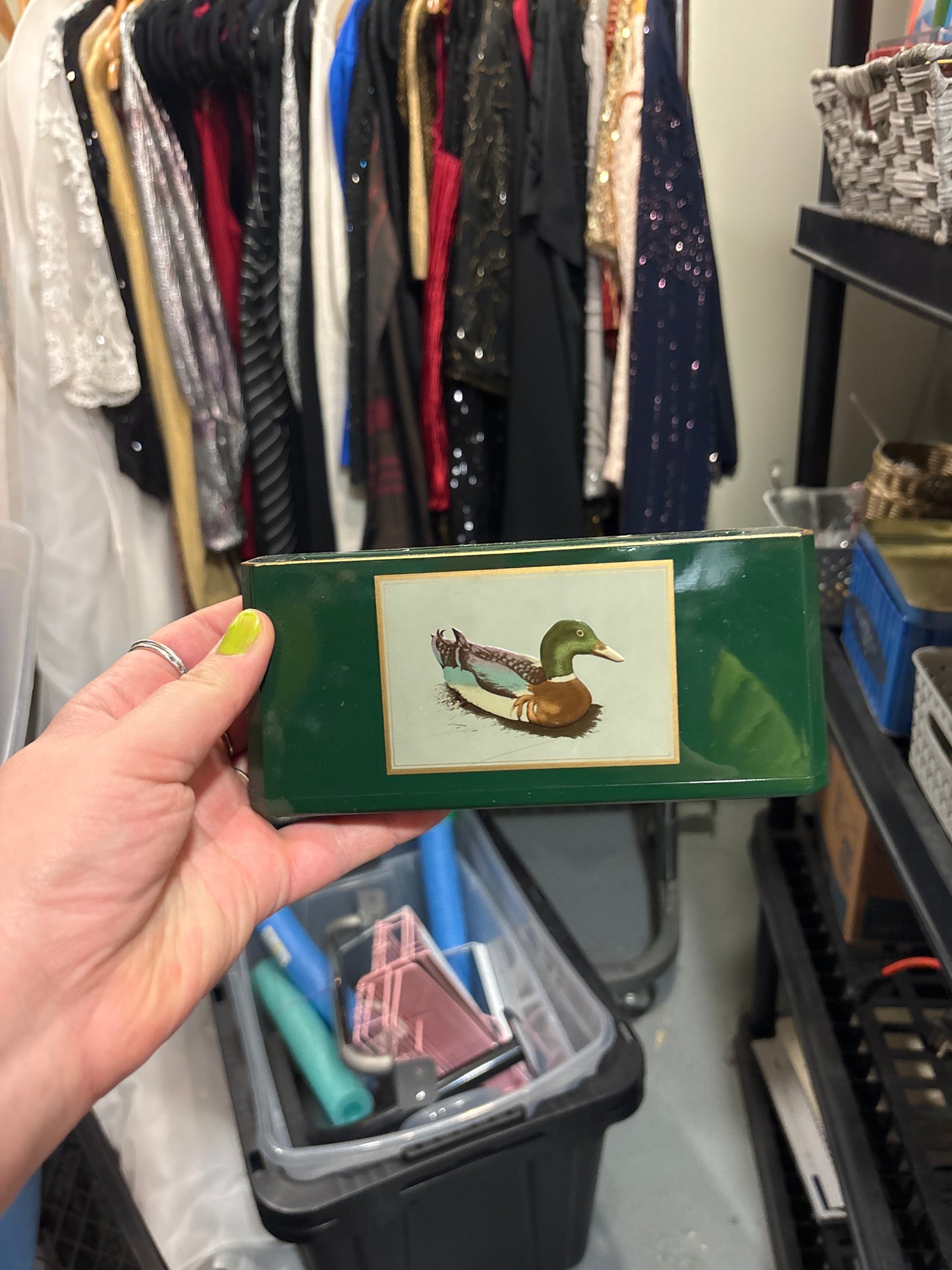 Vintage duck pen and stuff holder