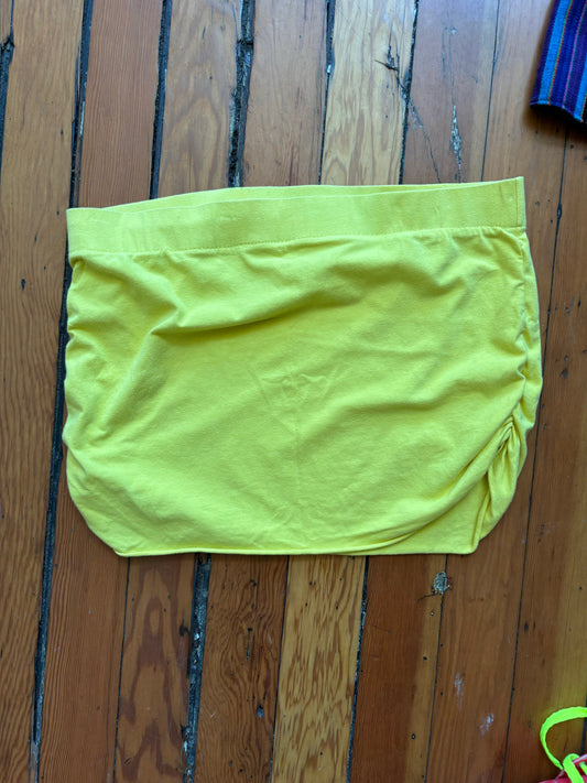 Size XL Vintage Yellow Kobieta Skirt