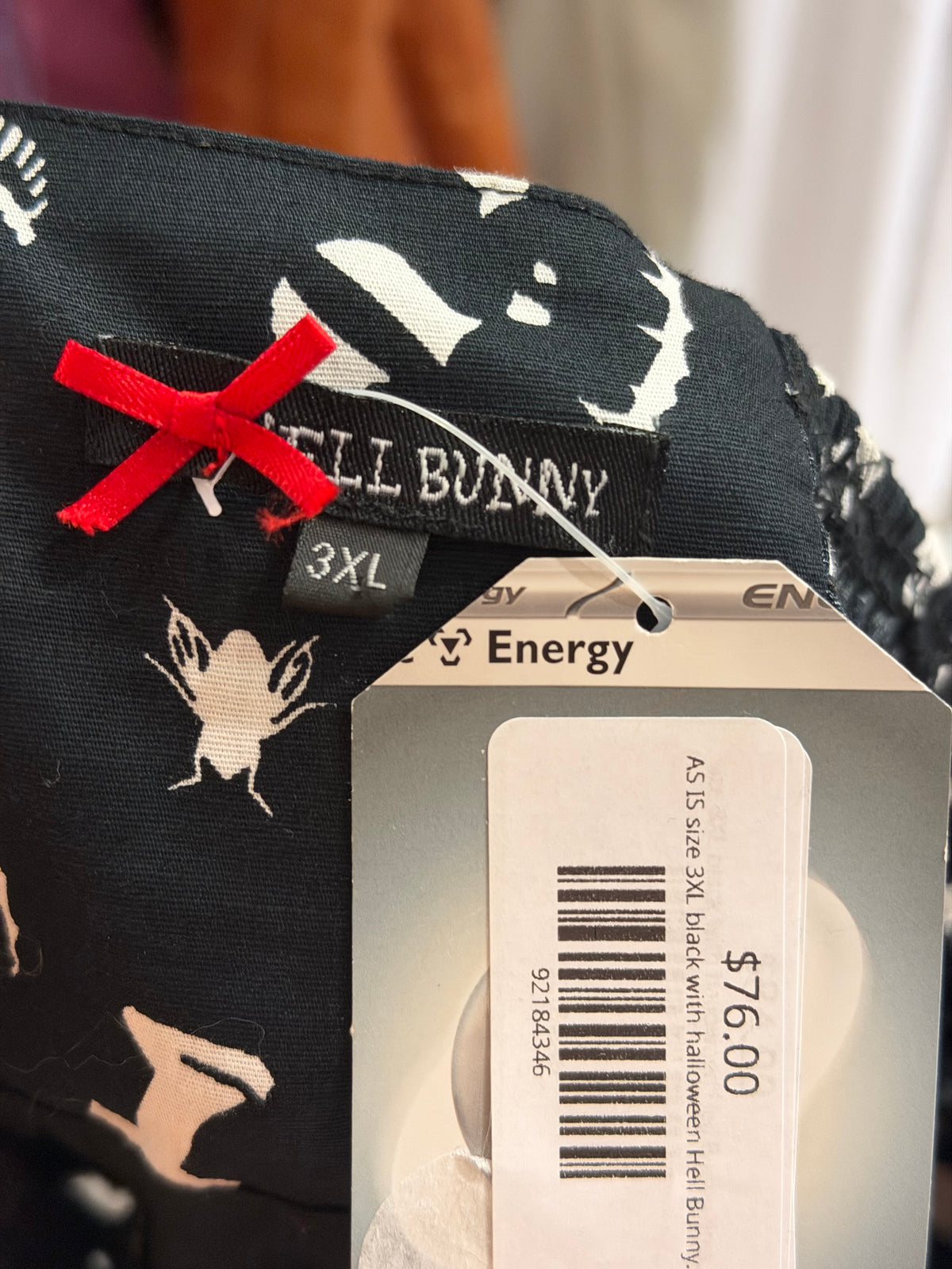 AS IS size 3XL black with halloween Hell Bunny dress - 50s