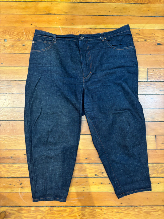 size 46 dark speckle  Muna + Broad jeans - balloon