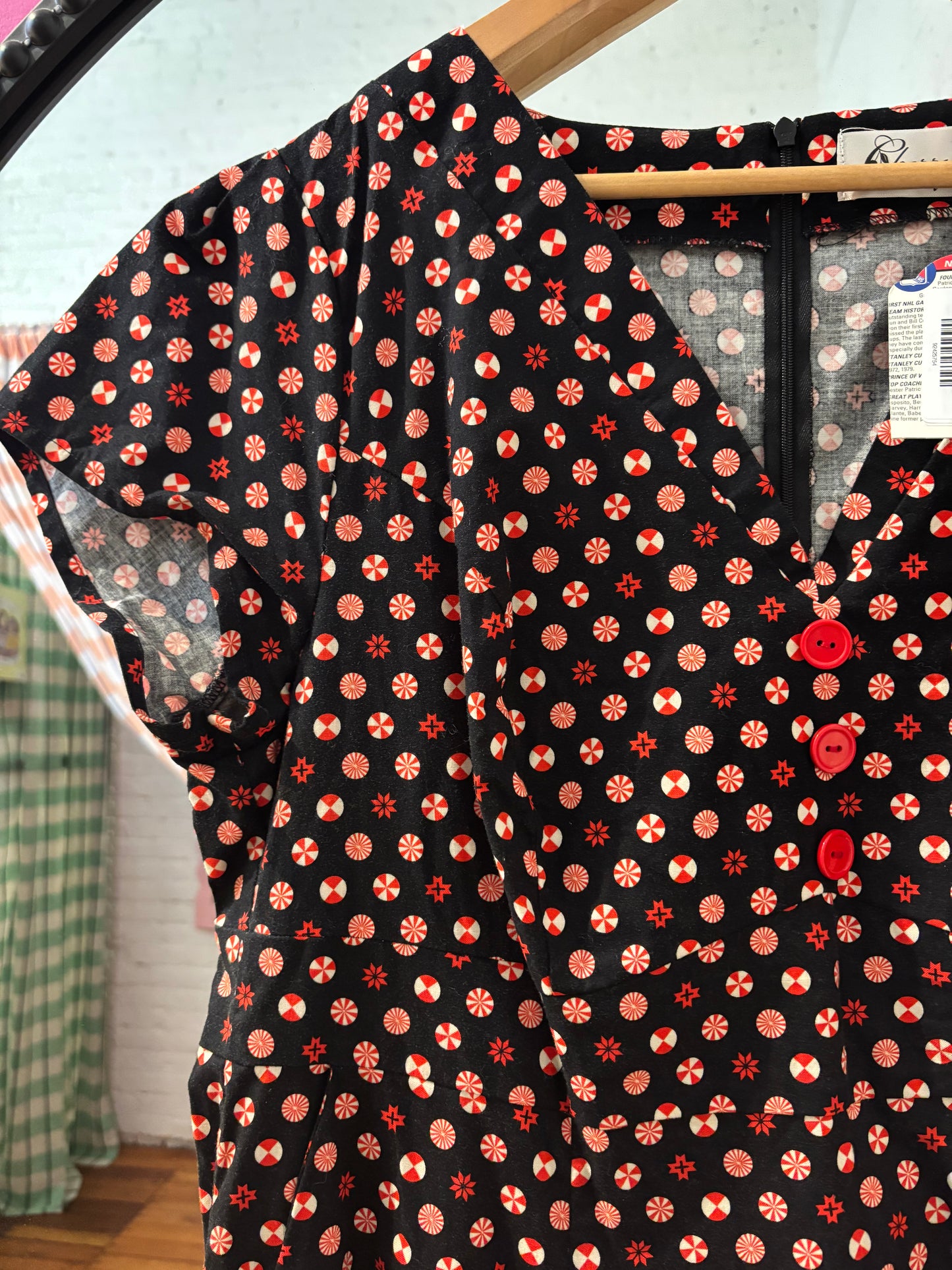 size 0X christmas mints red Cherry Velvet dress - pinup