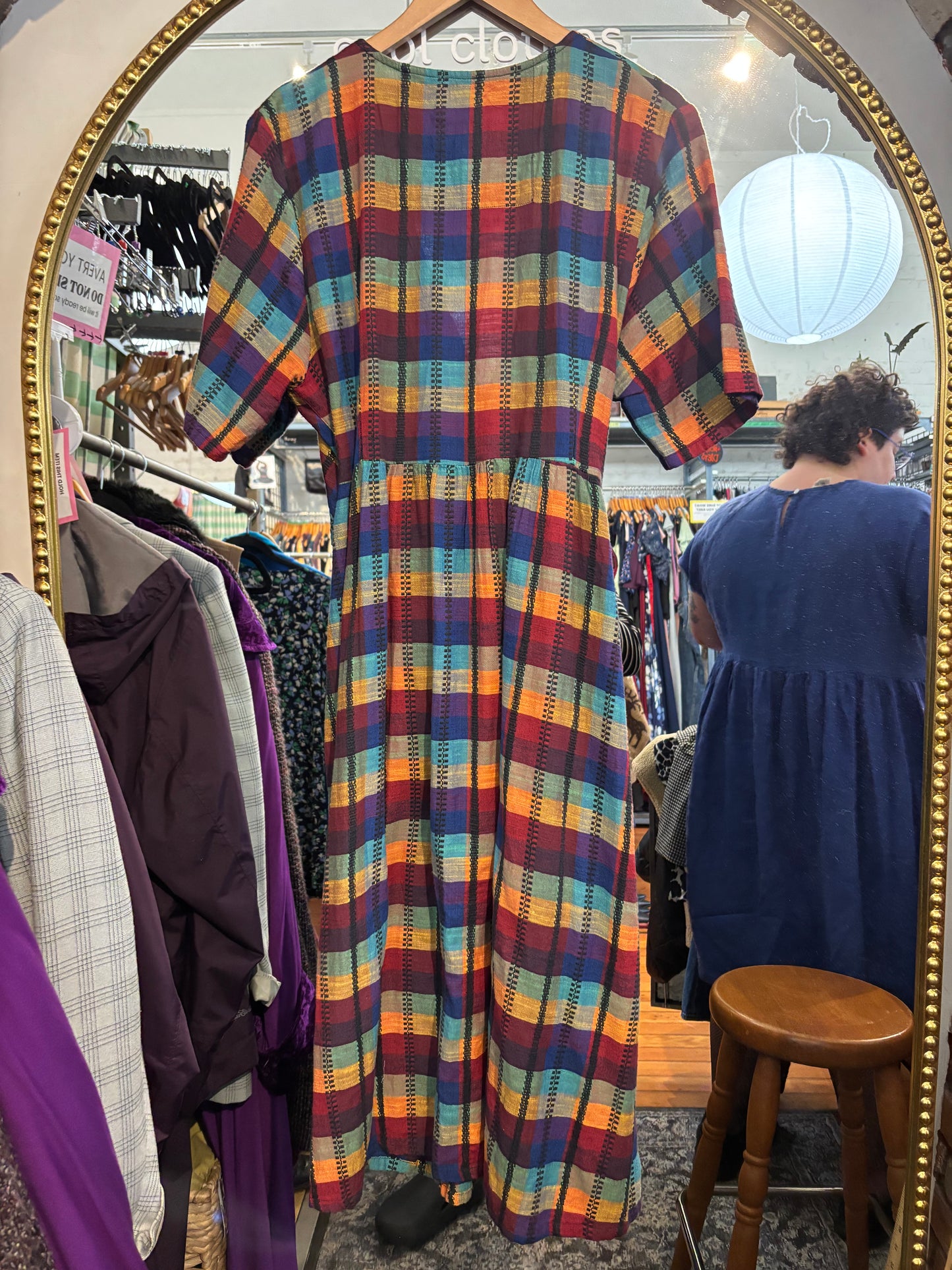 Size XL bright plaid Ace and Jig dress