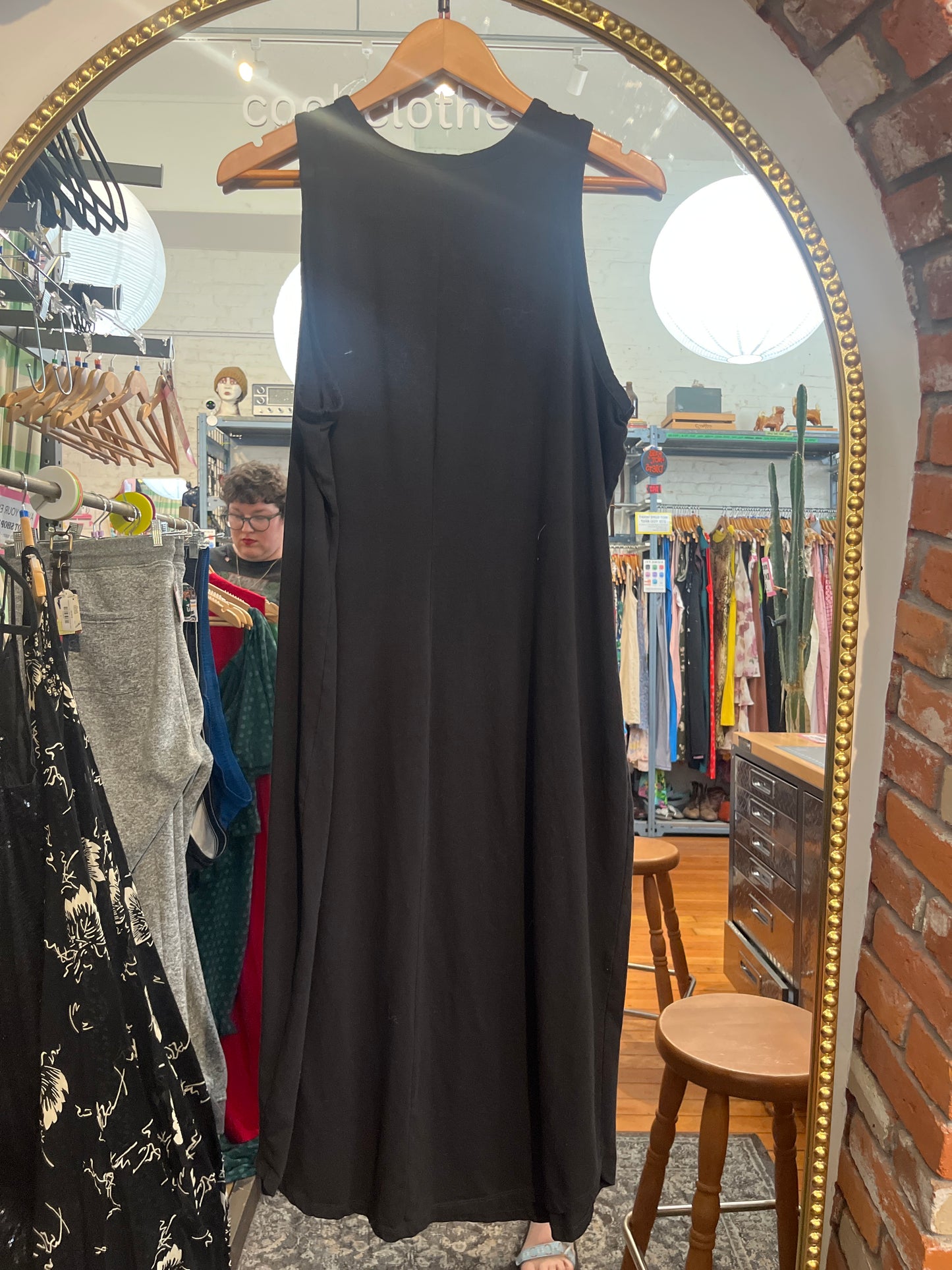 Size M black stretch Universal Standard dress - tank