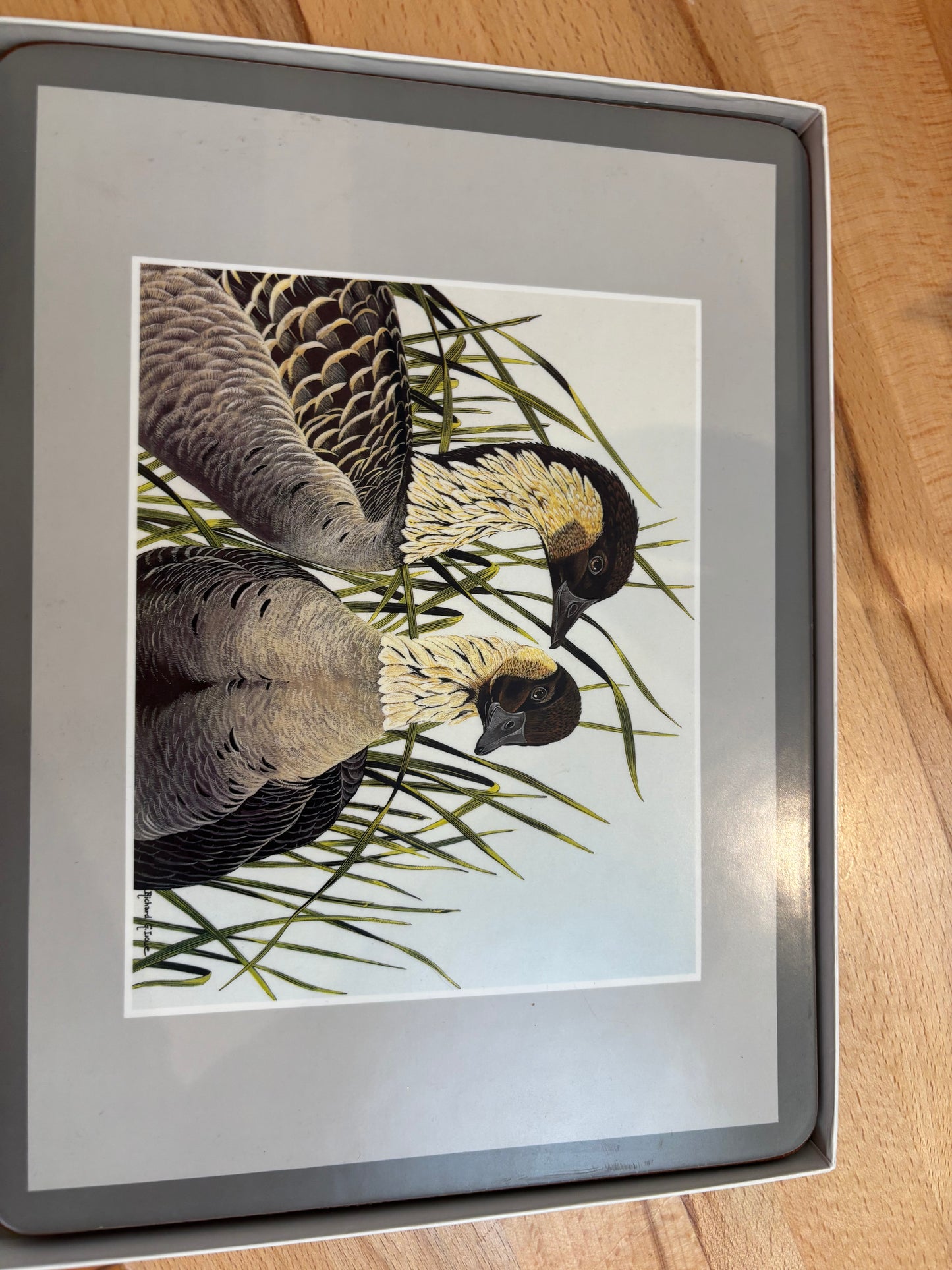vintage pimpernel bird placemats