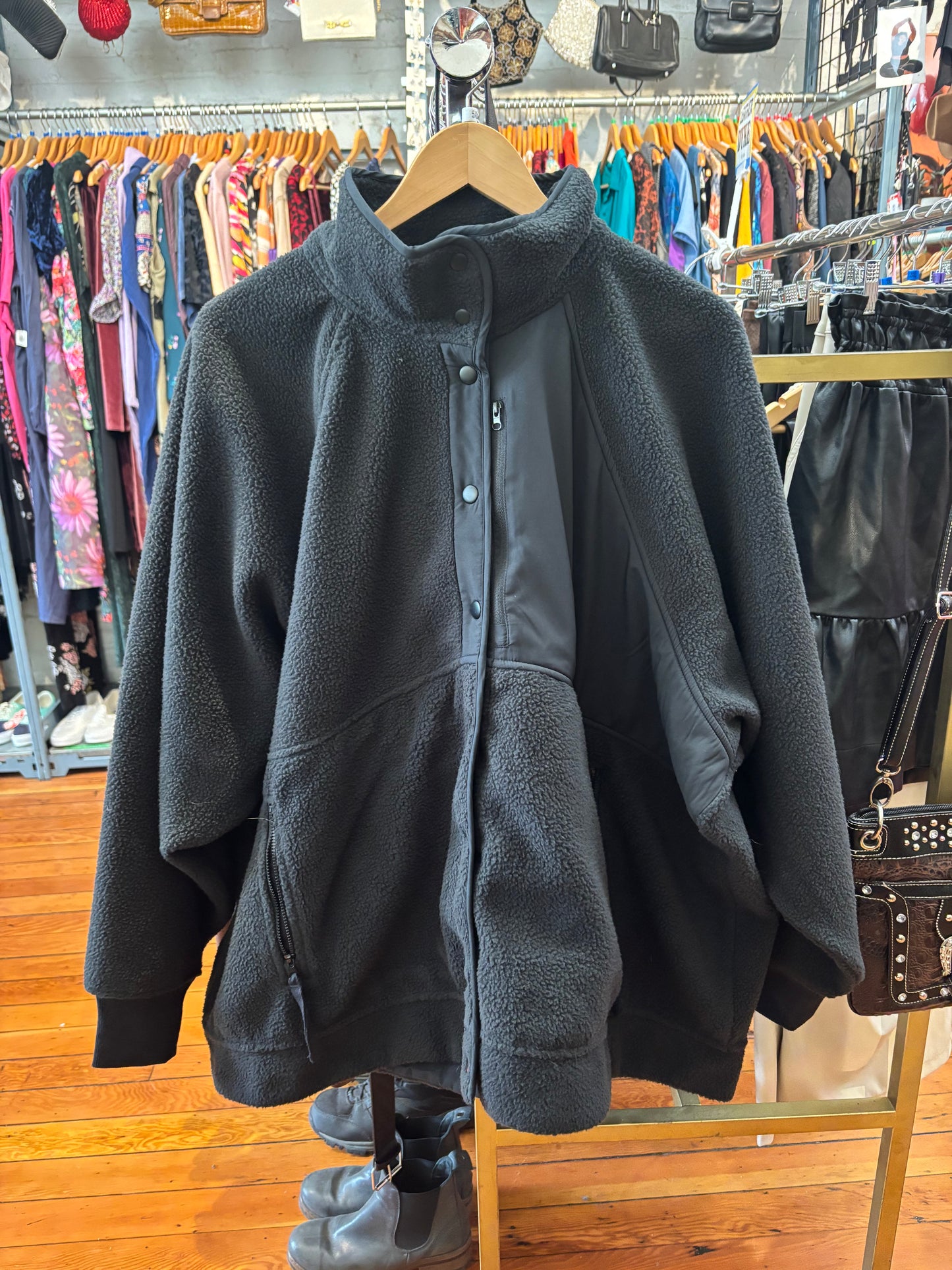 Alder size 5/6X go-far 2.0 fleece button up - NWT