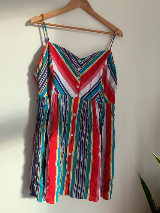 Size 2X Stripe Forever 21+ Dress