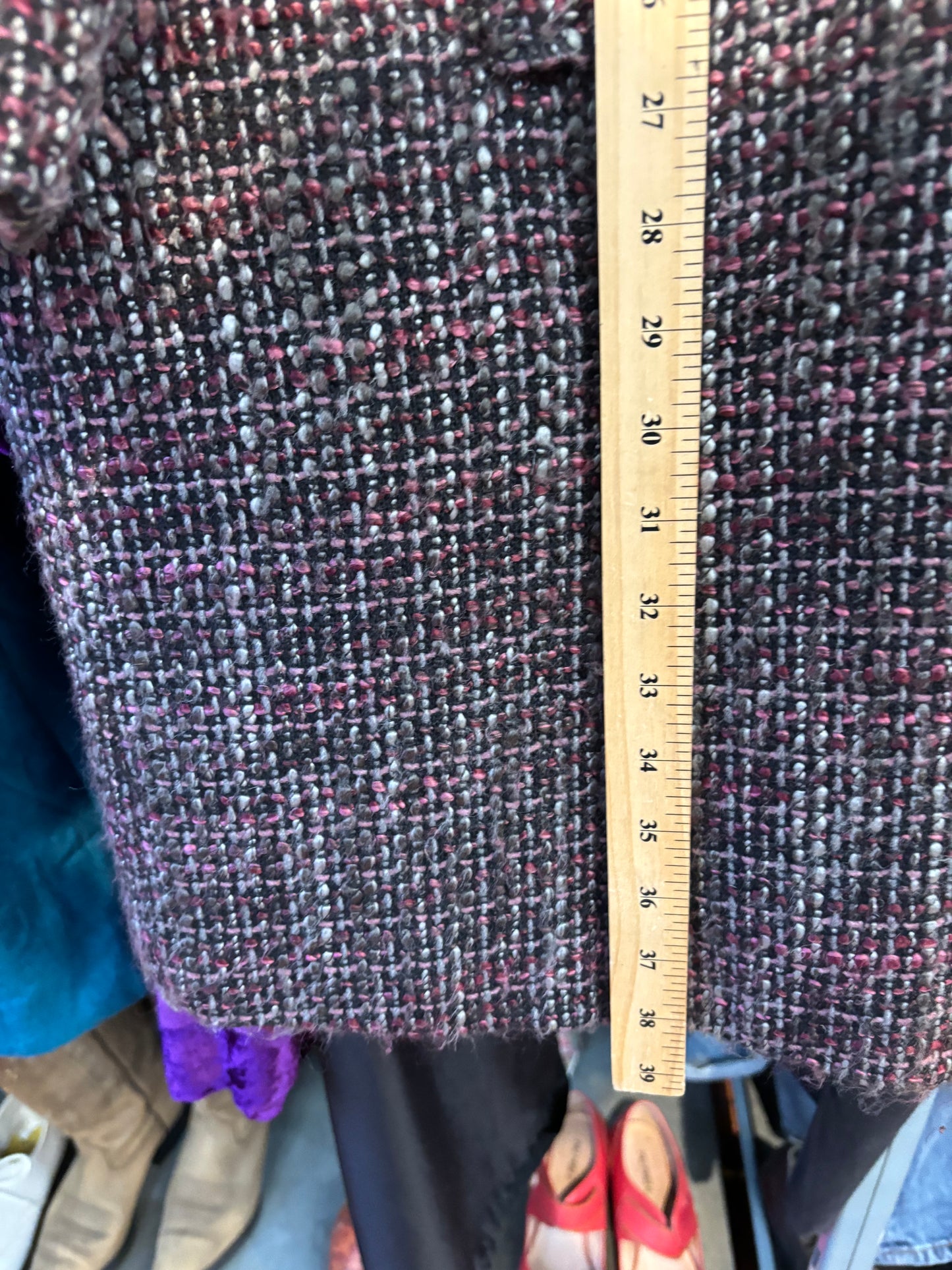 size 22 black red tweed Vintage Penningtons jacket