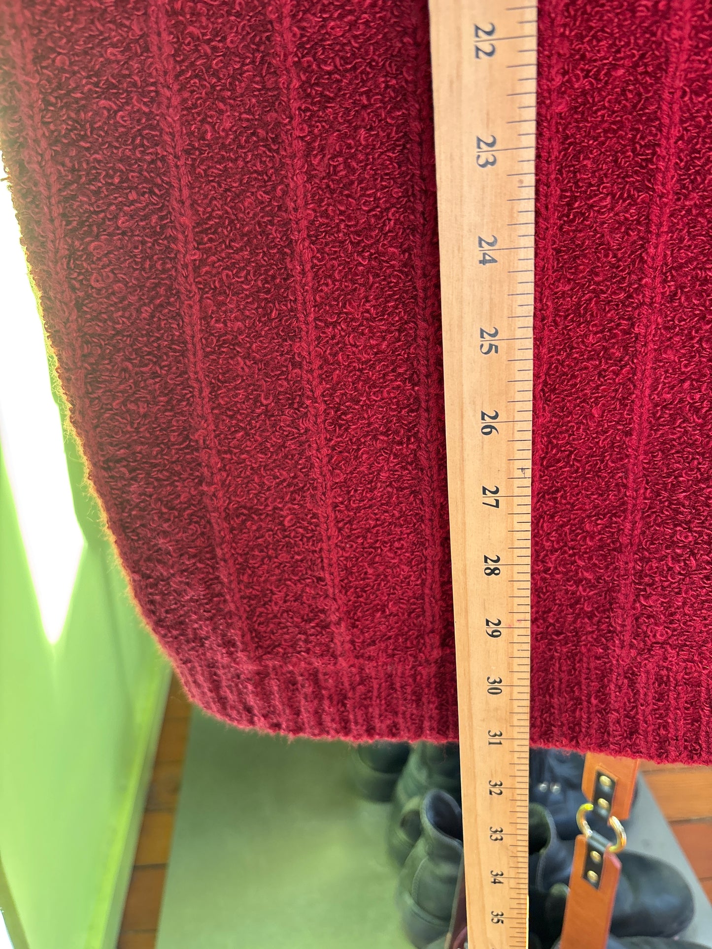 size 3X burgundy knit with gold buttons VINTAGE  vest - knit