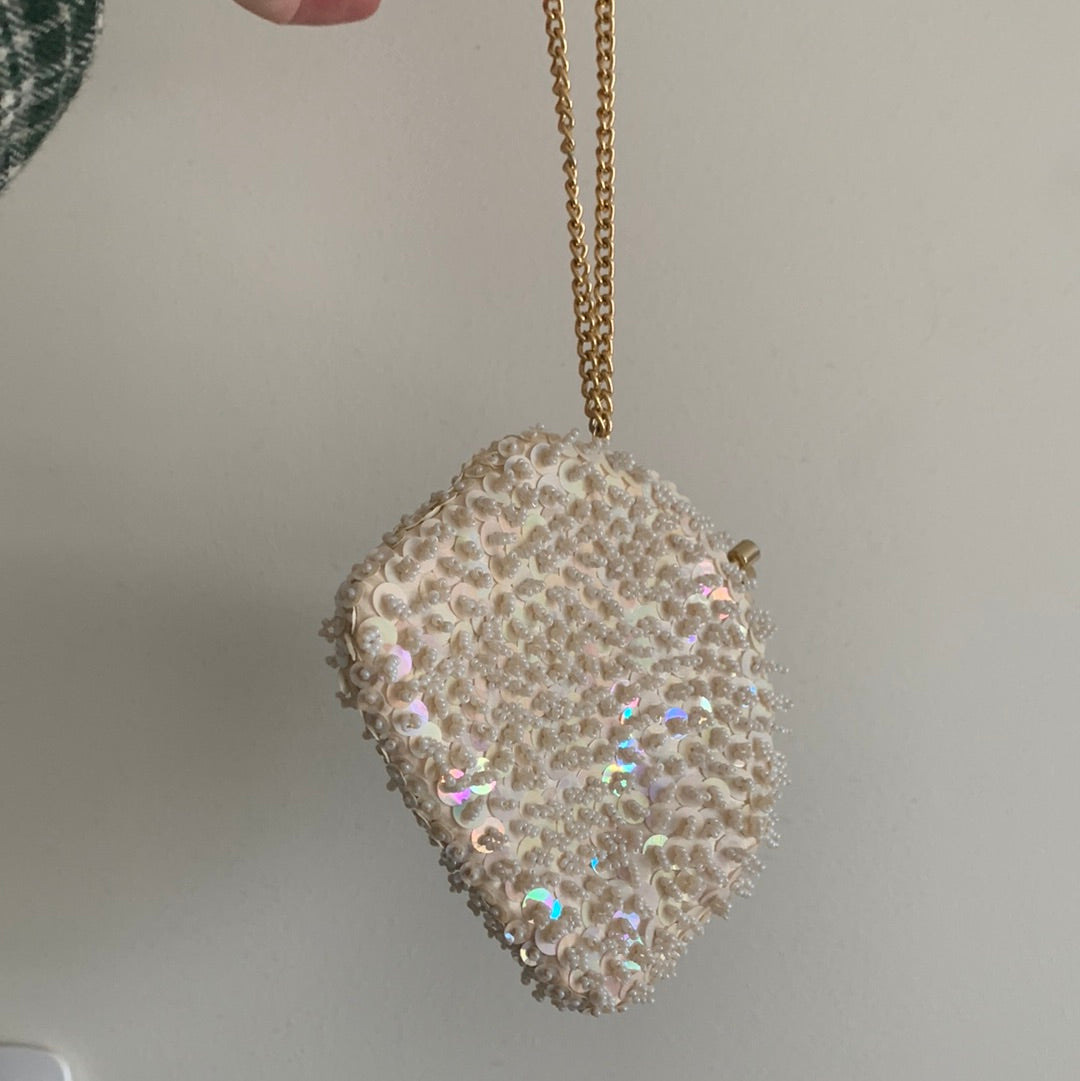 Vintage tiny beaded clutch purse