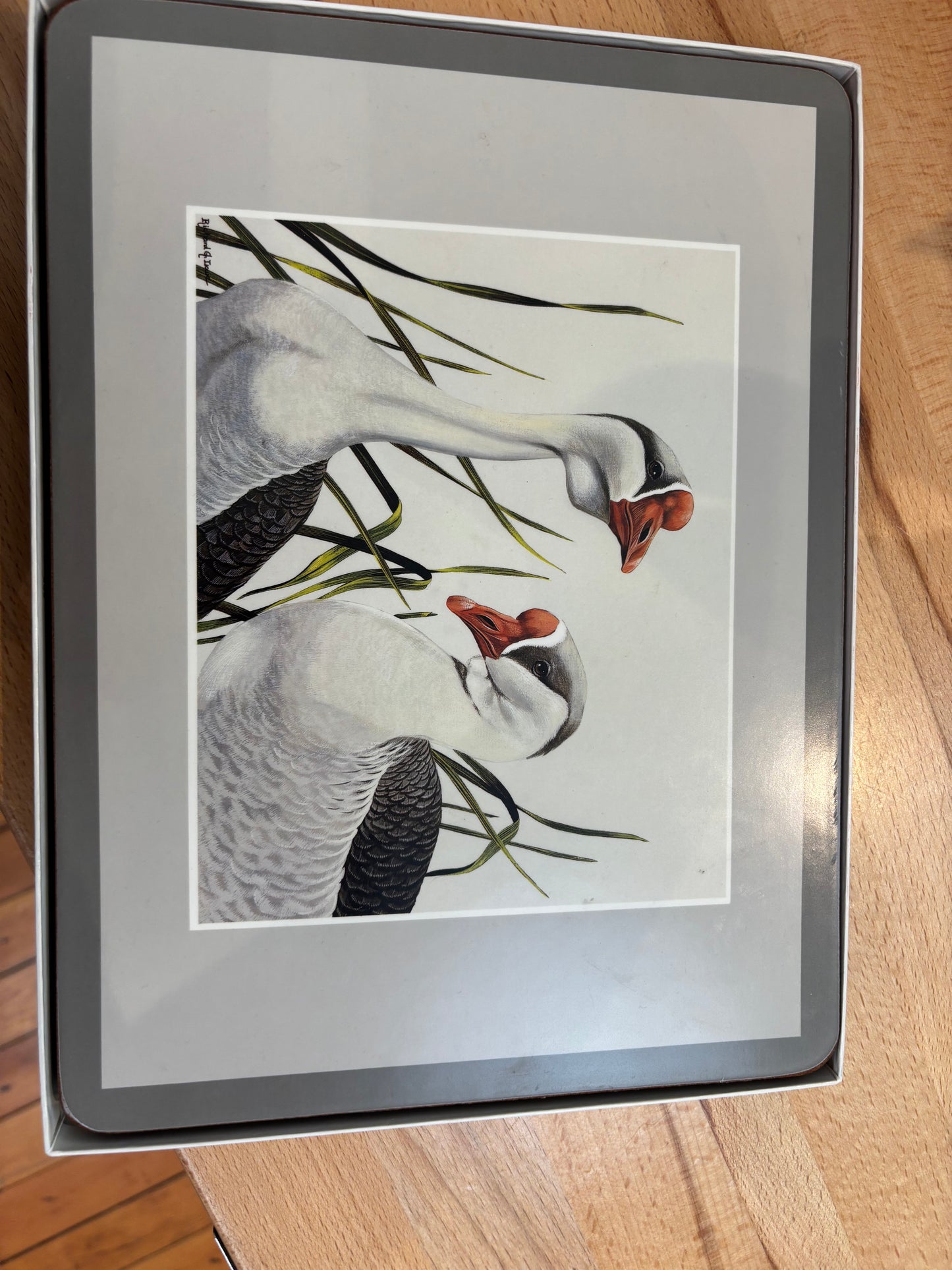 vintage pimpernel bird placemats
