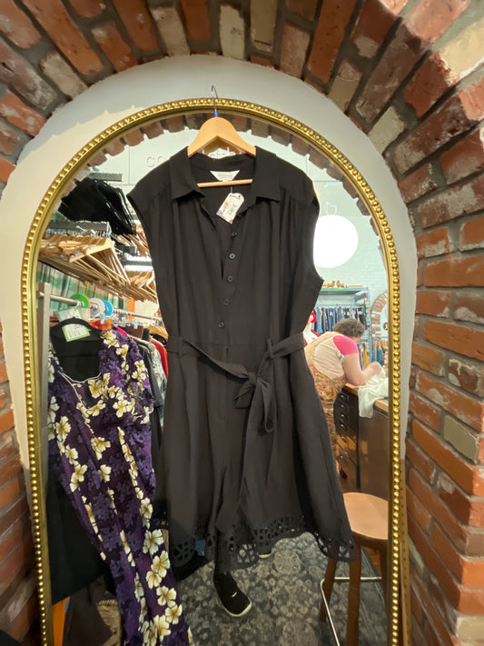 size 22 black with lace at hem Addition Elle romper - shorts